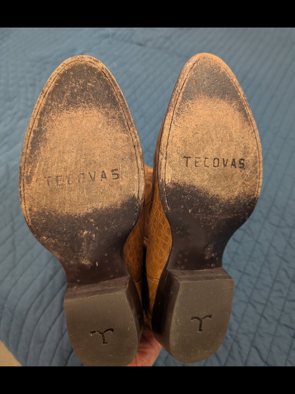 EXTRA PHOTOS Tecovas Men’s Cayman Tan Western Boots with Leather Soles